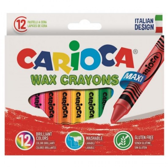 Carioca Κηρομπογιές Wax Jumbo 24 χρώματα